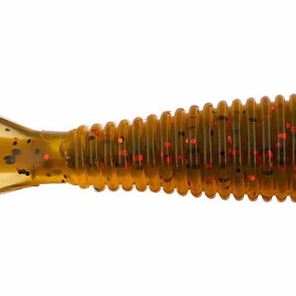 Missile Baits Ned Bomb Orange Green Pumpkin Core Front View