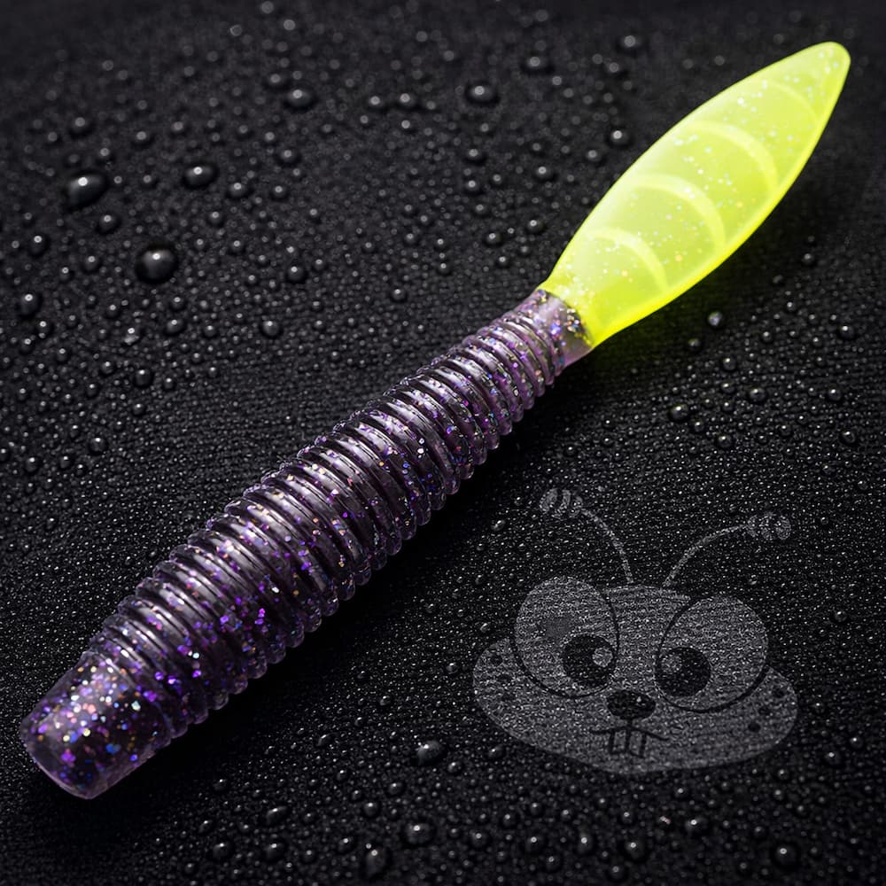 Missile Baits Purple Cloud Chartreuse Tail
