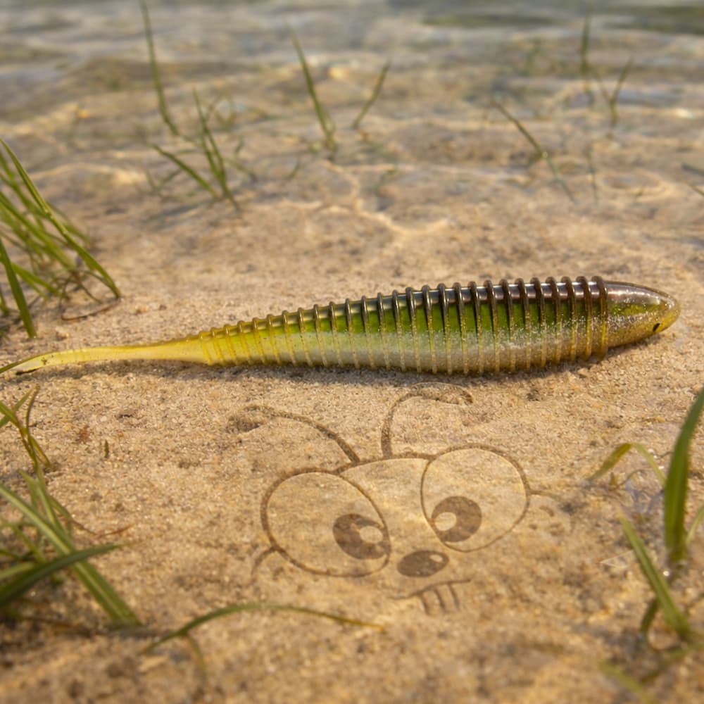 Missile Baits Spunk Shad 3.5 Green Pumpkin Delight