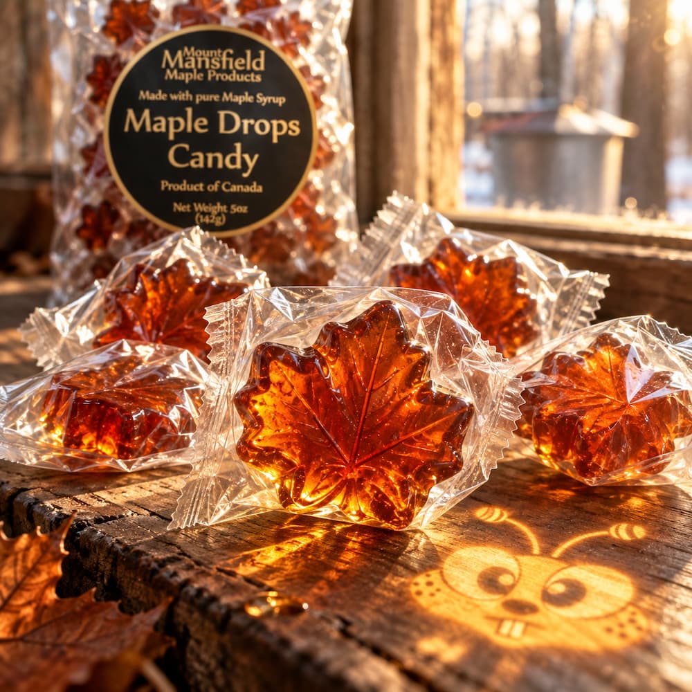 Mount Mansfield Maple Drops Hard Candy