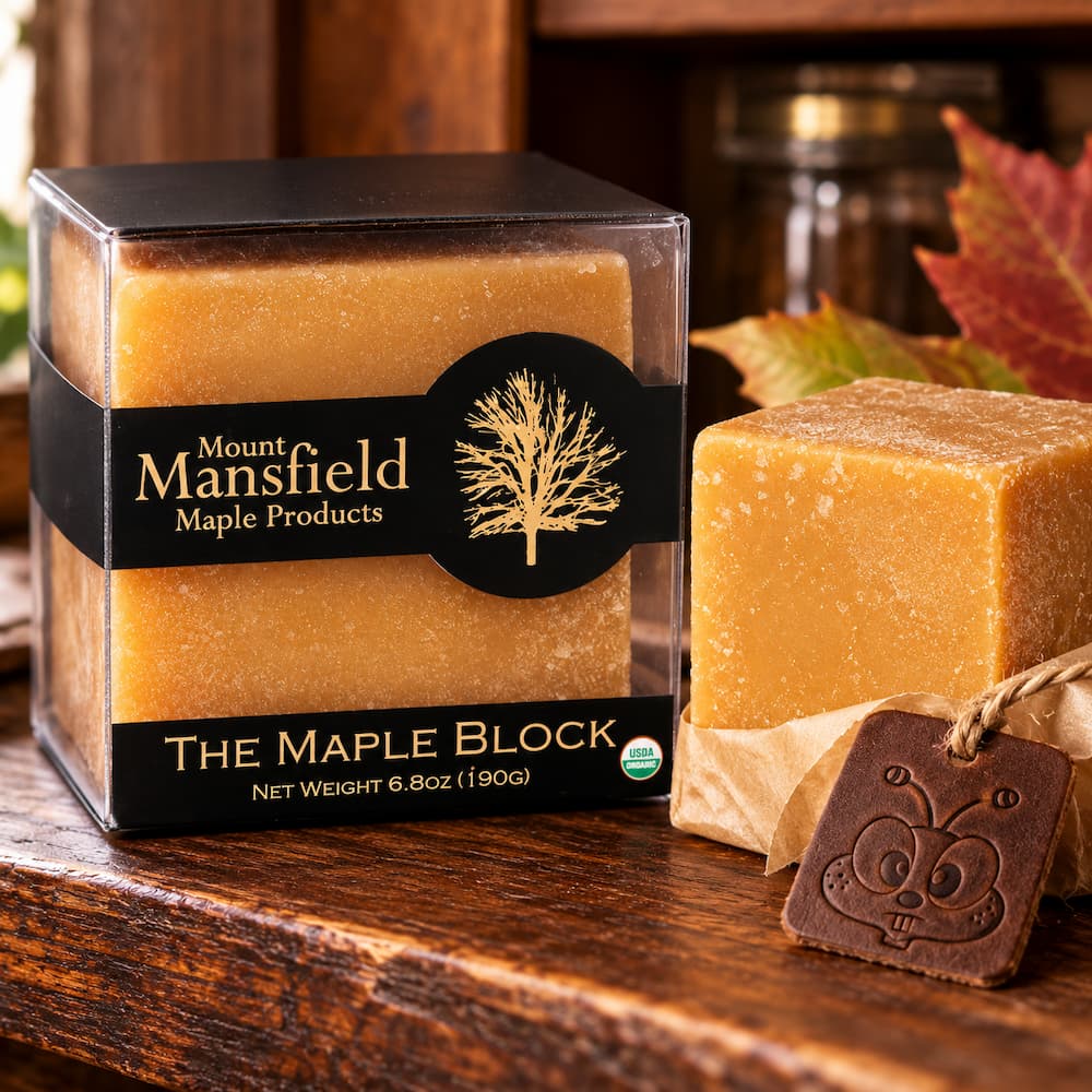 Mount Mansfield The Maple Block Packaging