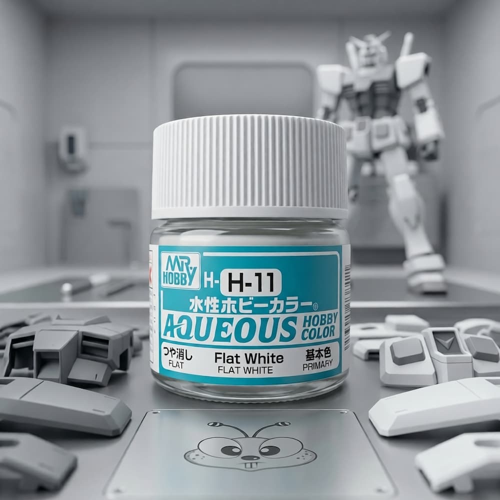 Mr Hobby Aqueous Hobby Color H11 Flat White 10ml