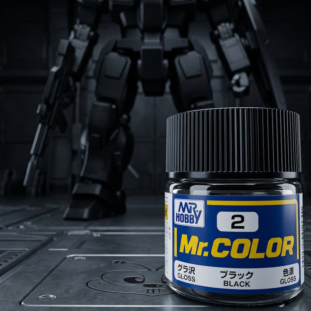 Mr Hobby Mr Color Black C2 Paint