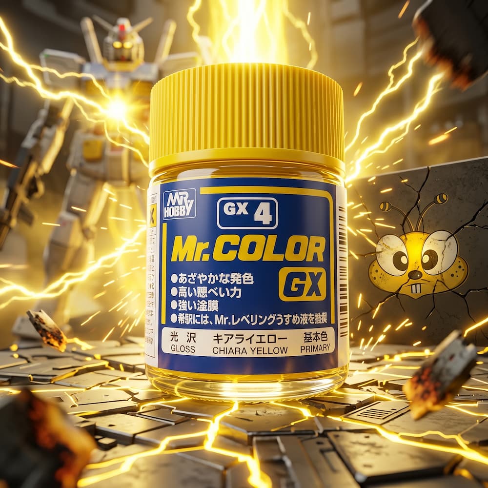 Mr Hobby Mr Color GX Cool Chiara Yellow clean