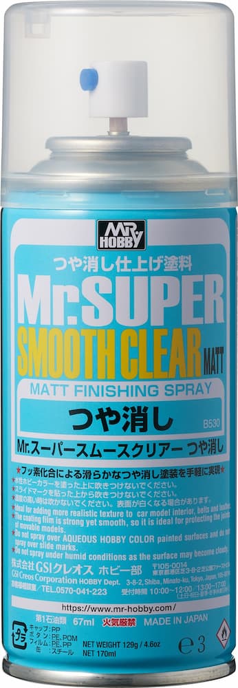 Mr Super Smooth Clear Matt Spray Bottle