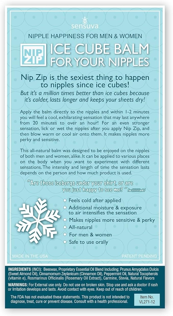 Sensuva Nip Zip Nipple Balm