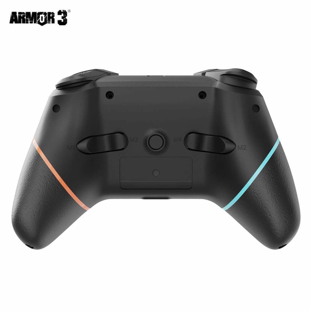 NuChamp Pro Wireless Switch Controller Black Orange Charging Dock