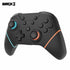 NuChamp Pro Wireless Switch Controller Black Orange Close up