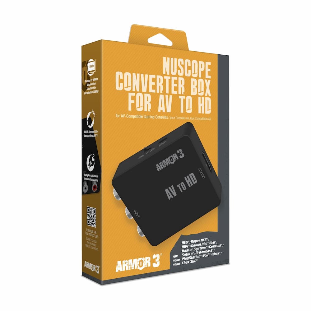NuScope Converter Box AV to HD Packaging