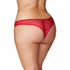 Oh La La Cheri Paradise Lace Pearl Thong Red Plus Size Back