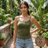 Olive Green Cotton Cami