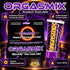 Orgasmix 1 oz arousal gel product features infographic