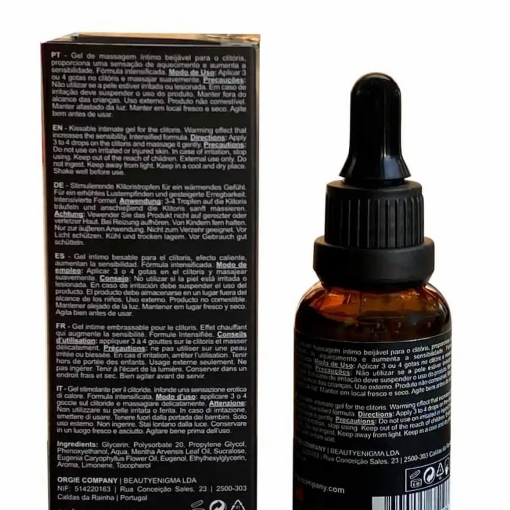 Orgie Orgasm Drops Ingredients