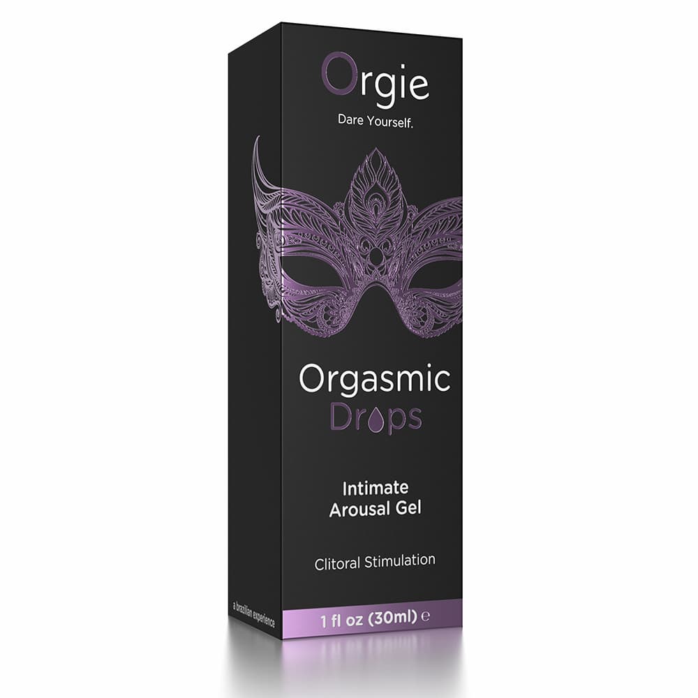Orgie Orgasm Drops Intimate Arousal Gel Packaging