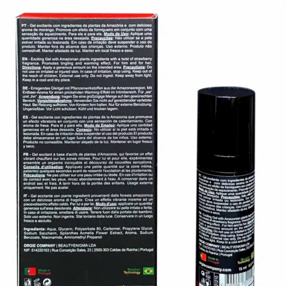Orgie Sexy Vibe Liquid Vibrator Ingredients