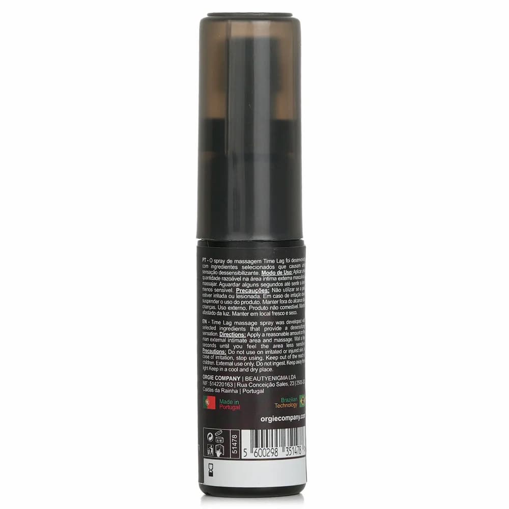 Orgie Time Lag Delay Spray Bottle Ingredients