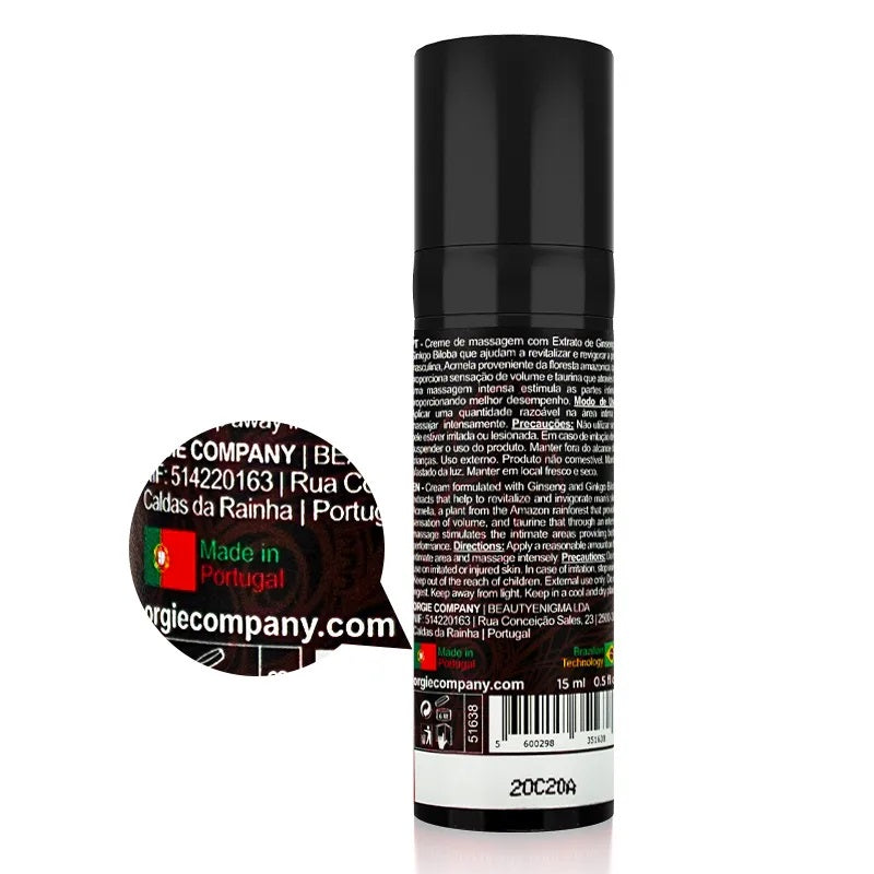 Orgie TouroXXXL Power Cream Ingredient