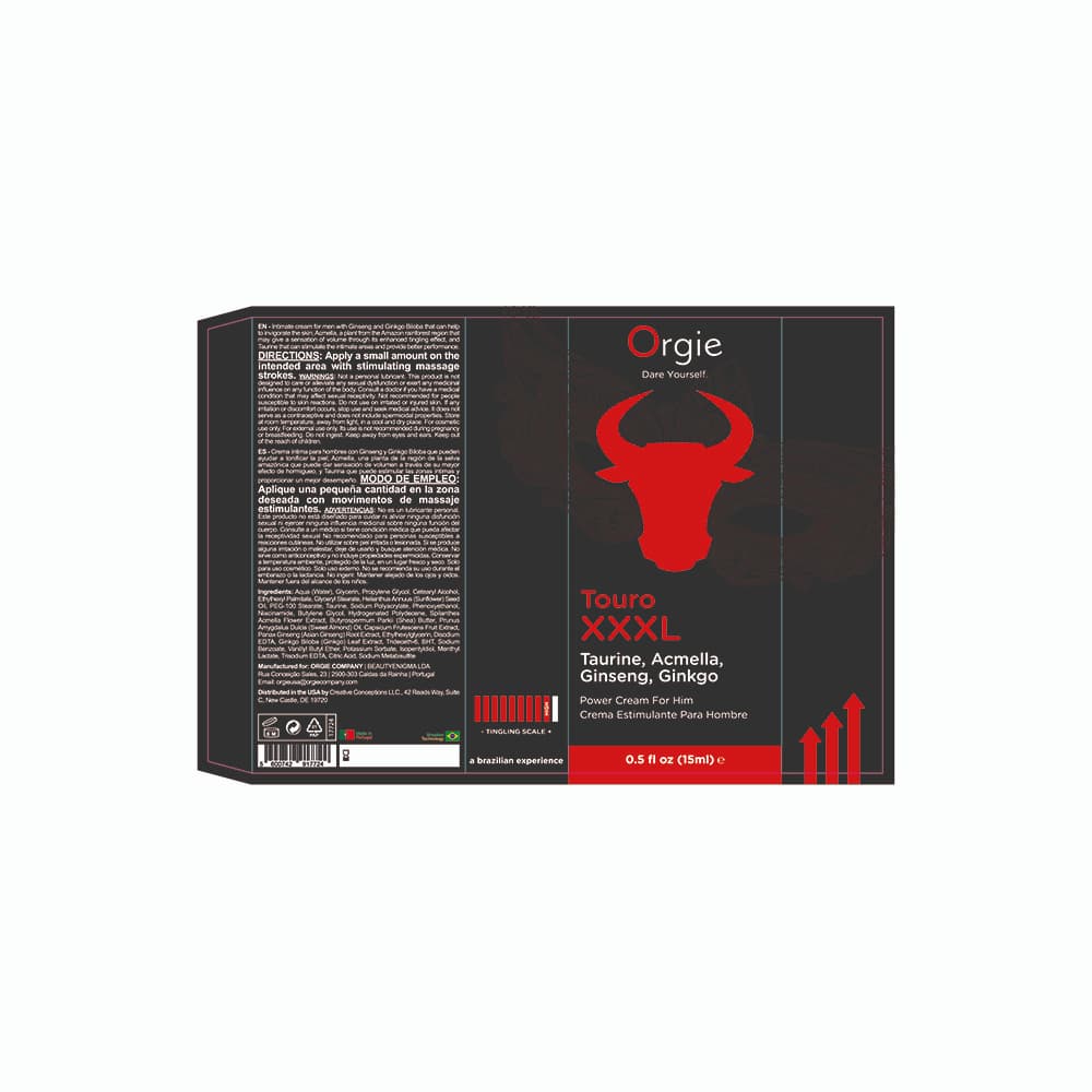 Orgie TouroXXXL Power Cream Ingredients