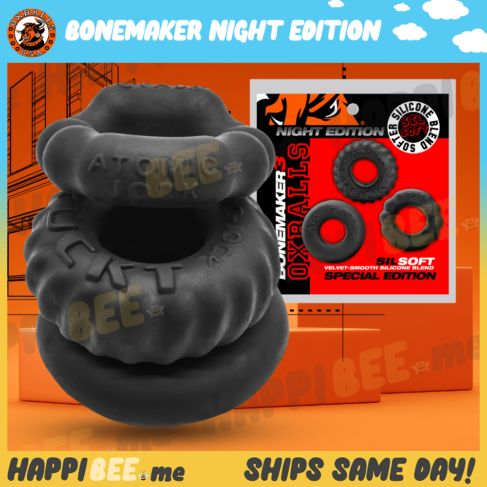 Oxballs Bonemaker Cockring Night Black