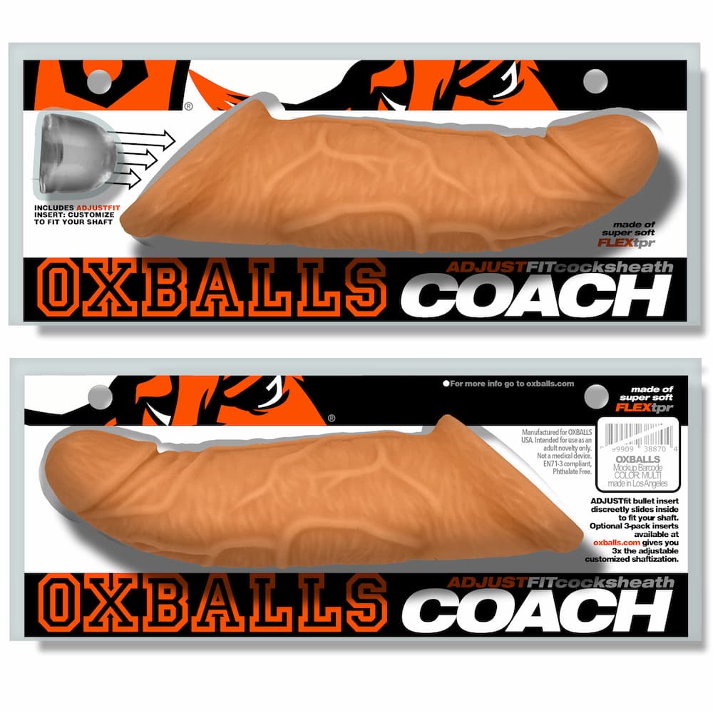 Oxballs Coach Cocksheath Skinz Peachy Packaging