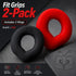 Oxballs Fit Grips Black Red Cockring Set