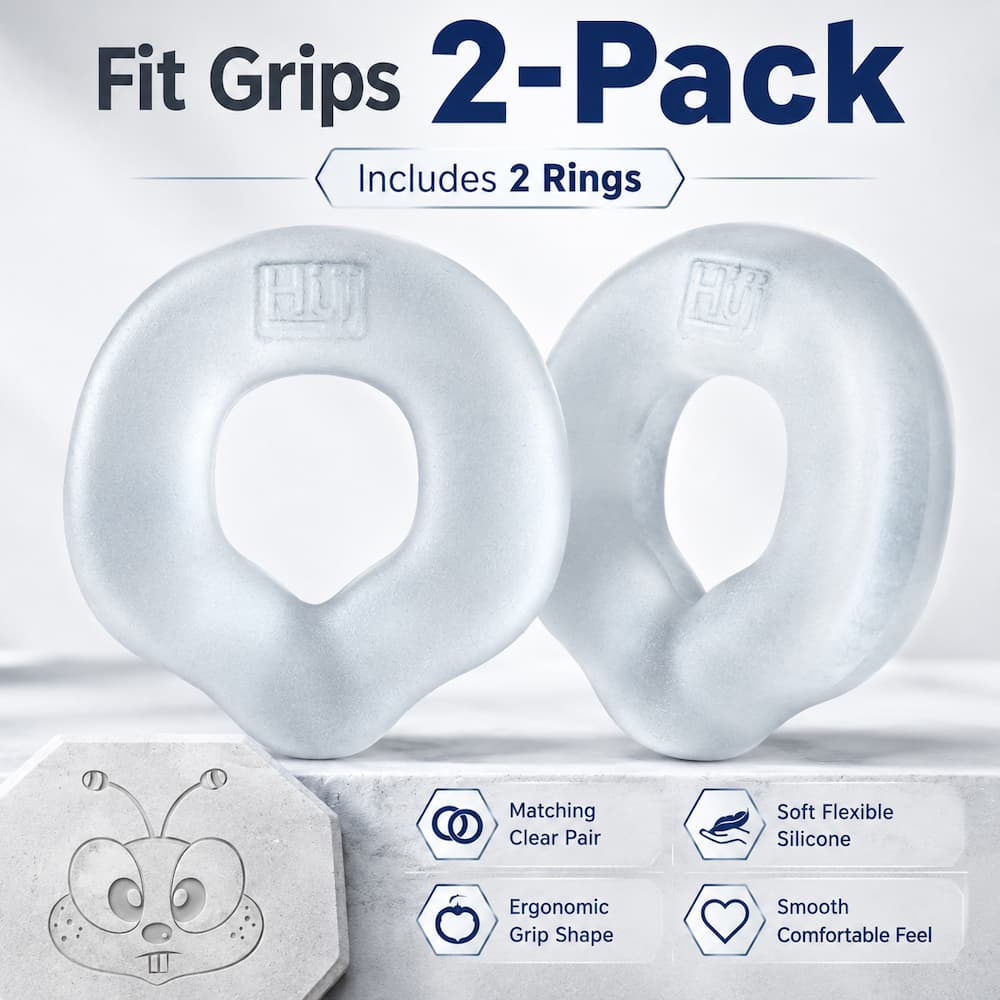 Oxballs Fit Grips Clear Benefits