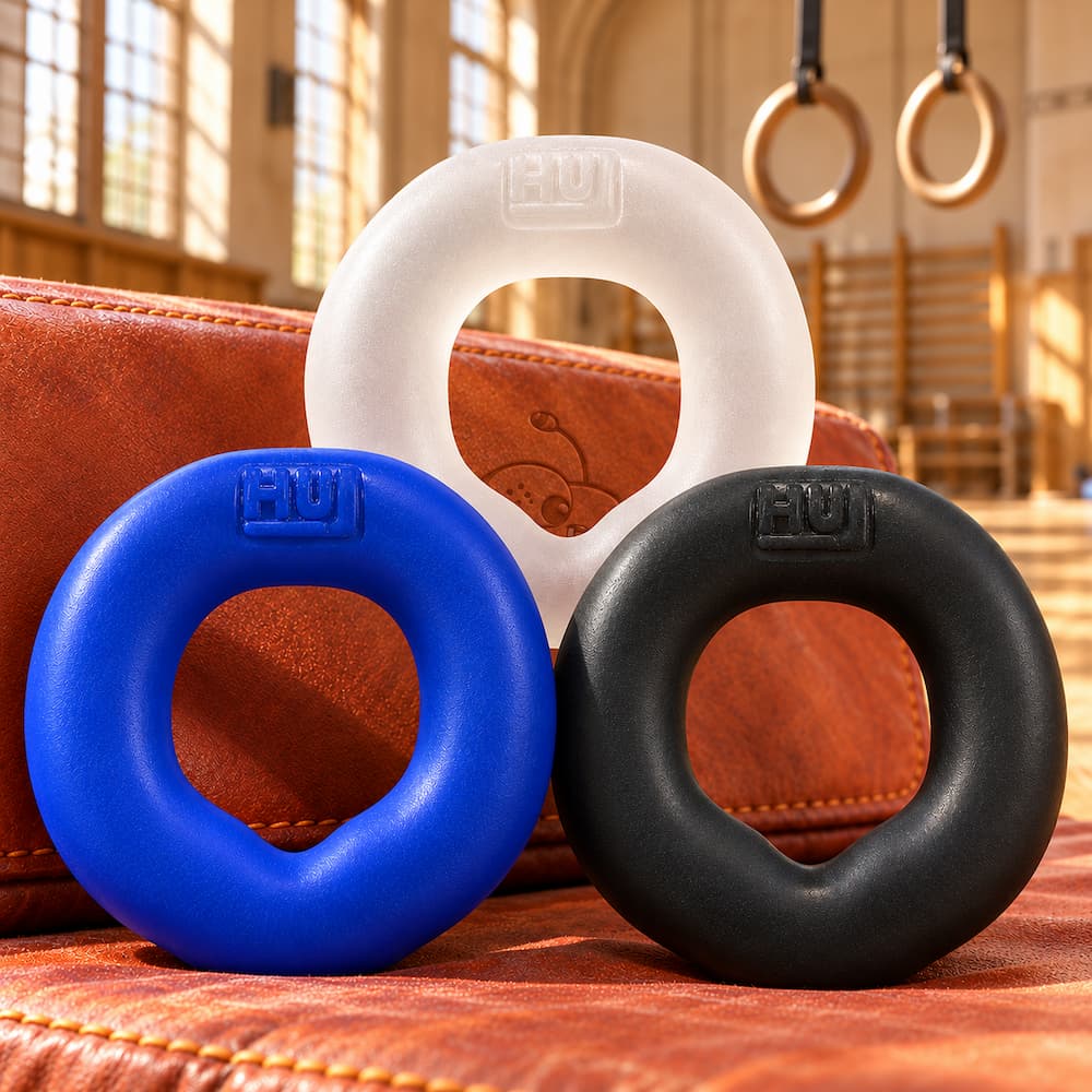 Oxballs Fit Cockring made from soft stretchy PLUS+SILICONE blend, product hero image