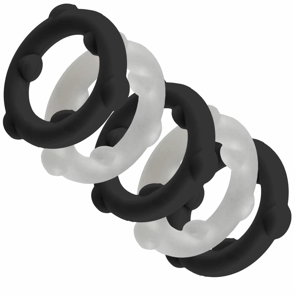 Oxballs Gearheads Cockring Black Vapor Set