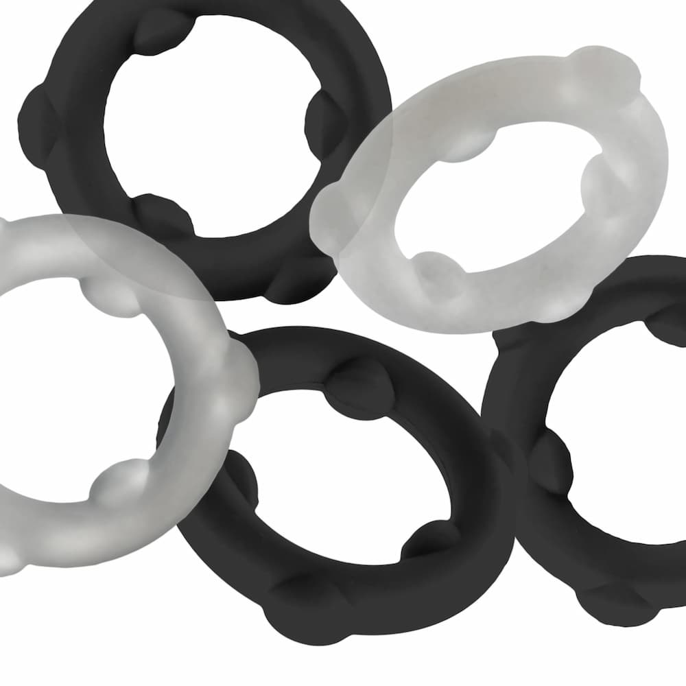 Oxballs Gearheads Cockring Black Vapor