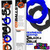 Oxballs Gearheads Cockring Blue Black Packaging