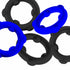 Oxballs Gearheads Cockring Blue Black
