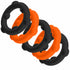Oxballs Gearheads Cockring Orange Black Set