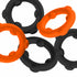 Oxballs Gearheads Cockring Orange Black