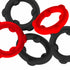 Oxballs Gearheads Cockring Red Black