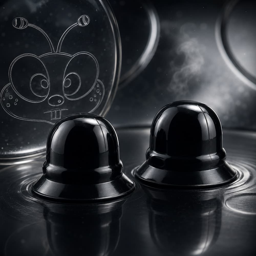 Oxballs Nano Nips Black Silicone