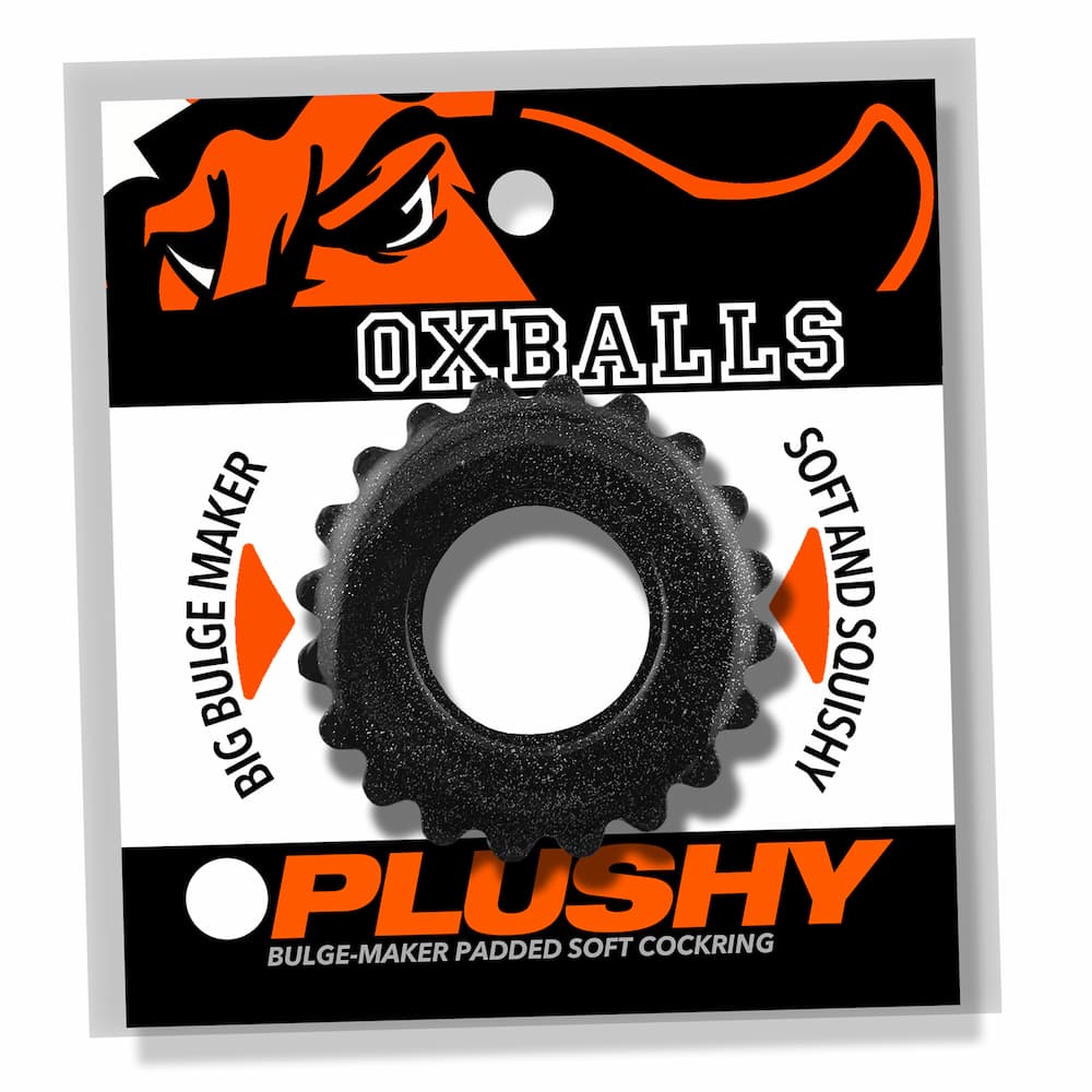 Oxballs Plushy Cockring Black Packaging
