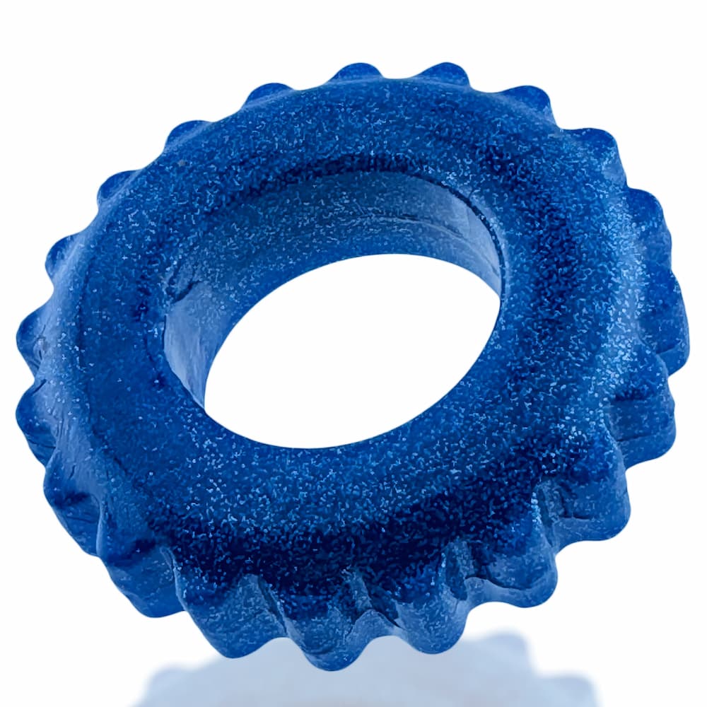 Oxballs Plushy Cockring Blue Fire Top