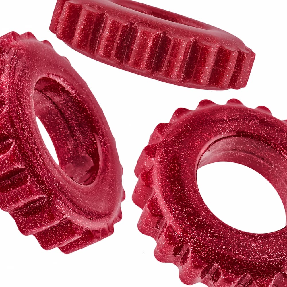 Oxballs Plushy Cockring Cherry Lips