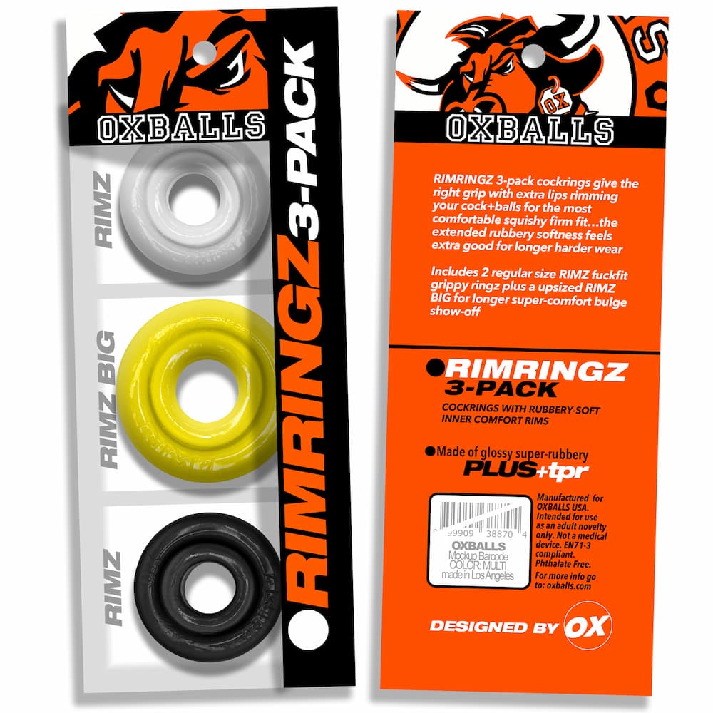 Oxballs Rimringz cock ring shockwave Package