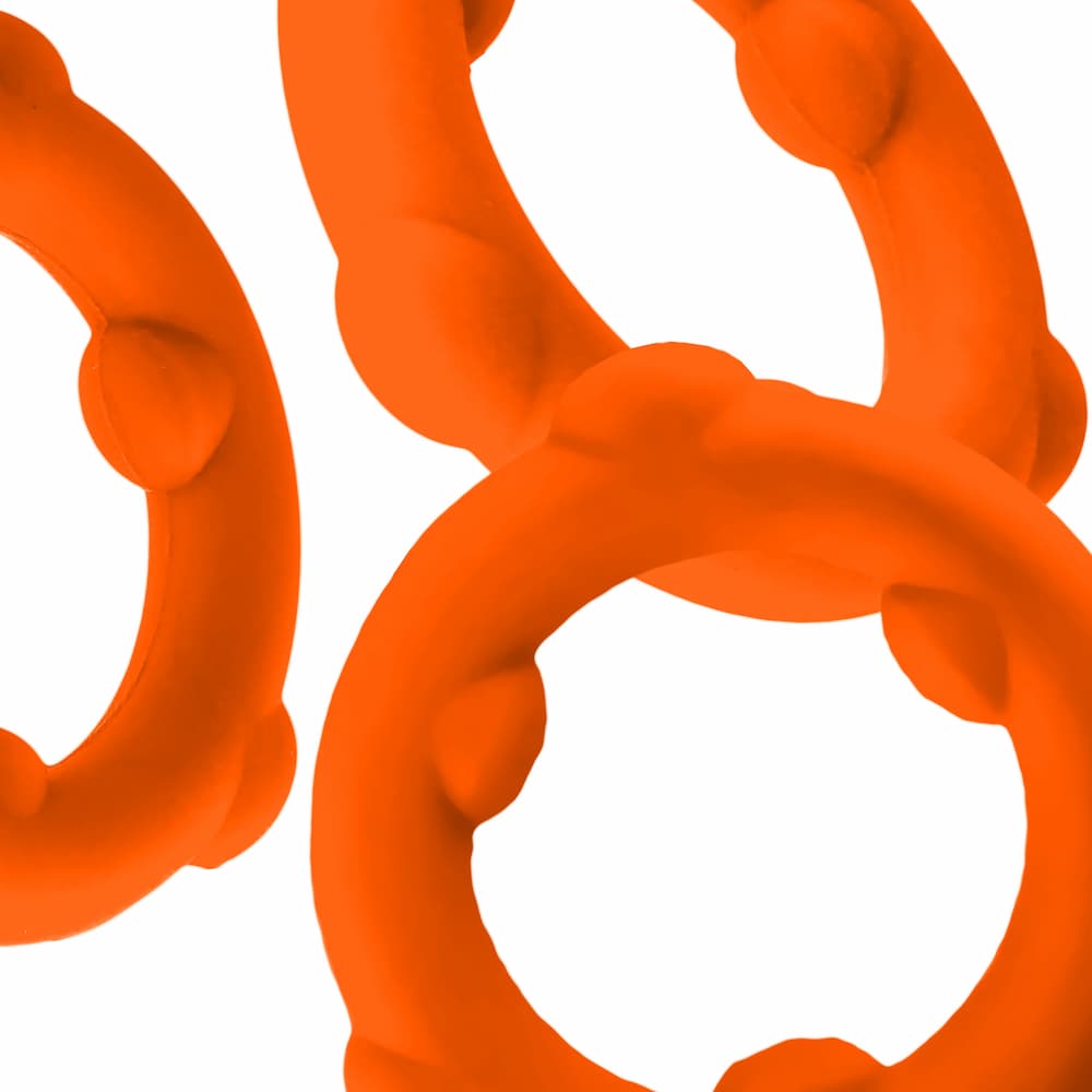 Oxballs Spinner Cock ring Orange Front