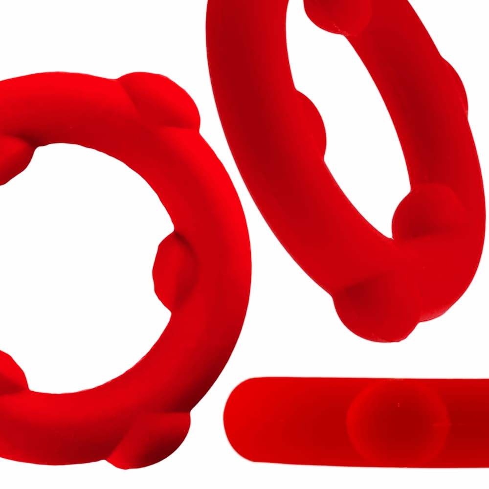 Oxballs Spinner Cock ring Red Front