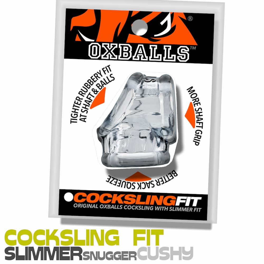 Oxballs cocksling fit clear packaging