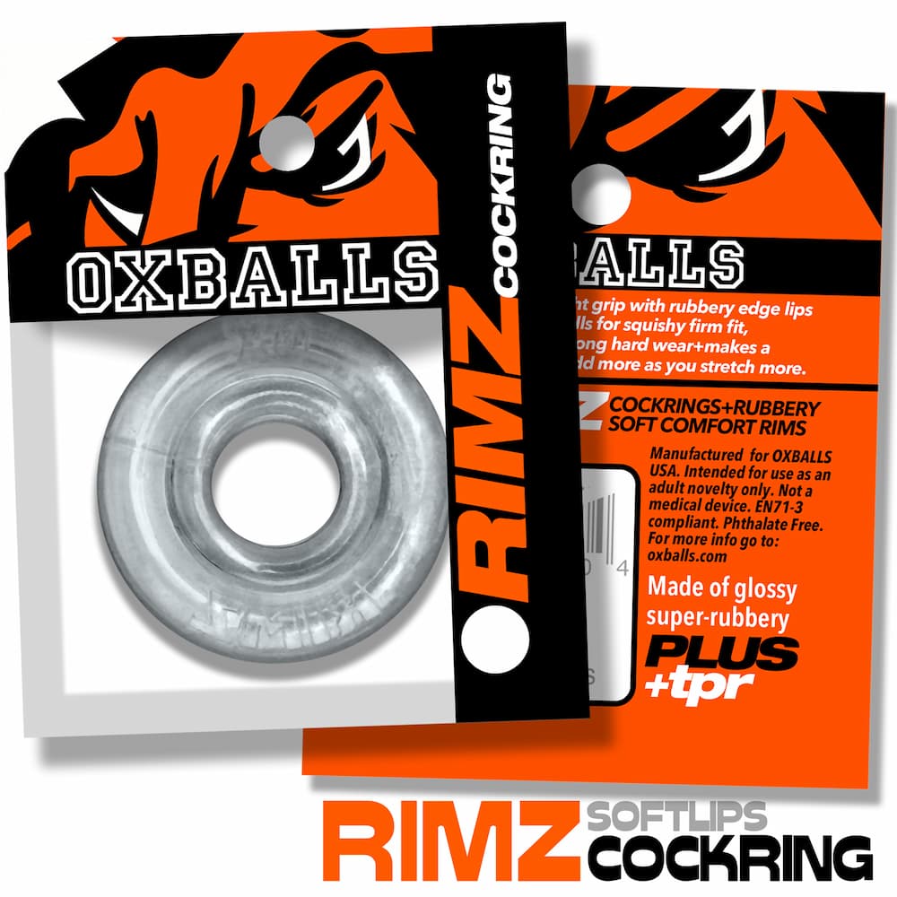 Oxballs rimz cockring Clear packaging