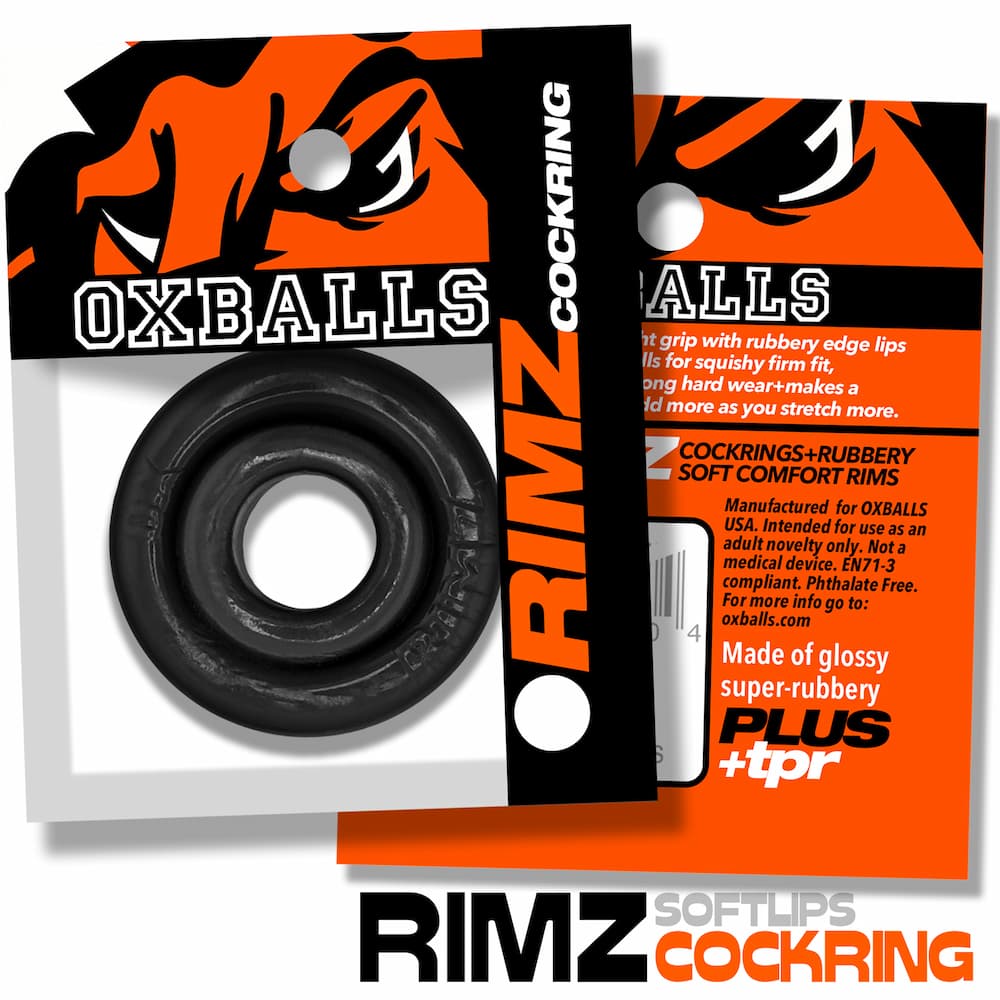Oxballs rimz cockring black packaging