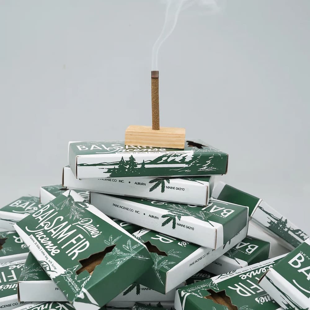 Paines Balsam Fir Incense 24 Sticks Holder