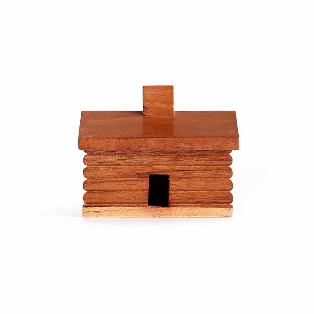 Paines Balsam Fir Log Cabin Incense Burner Front