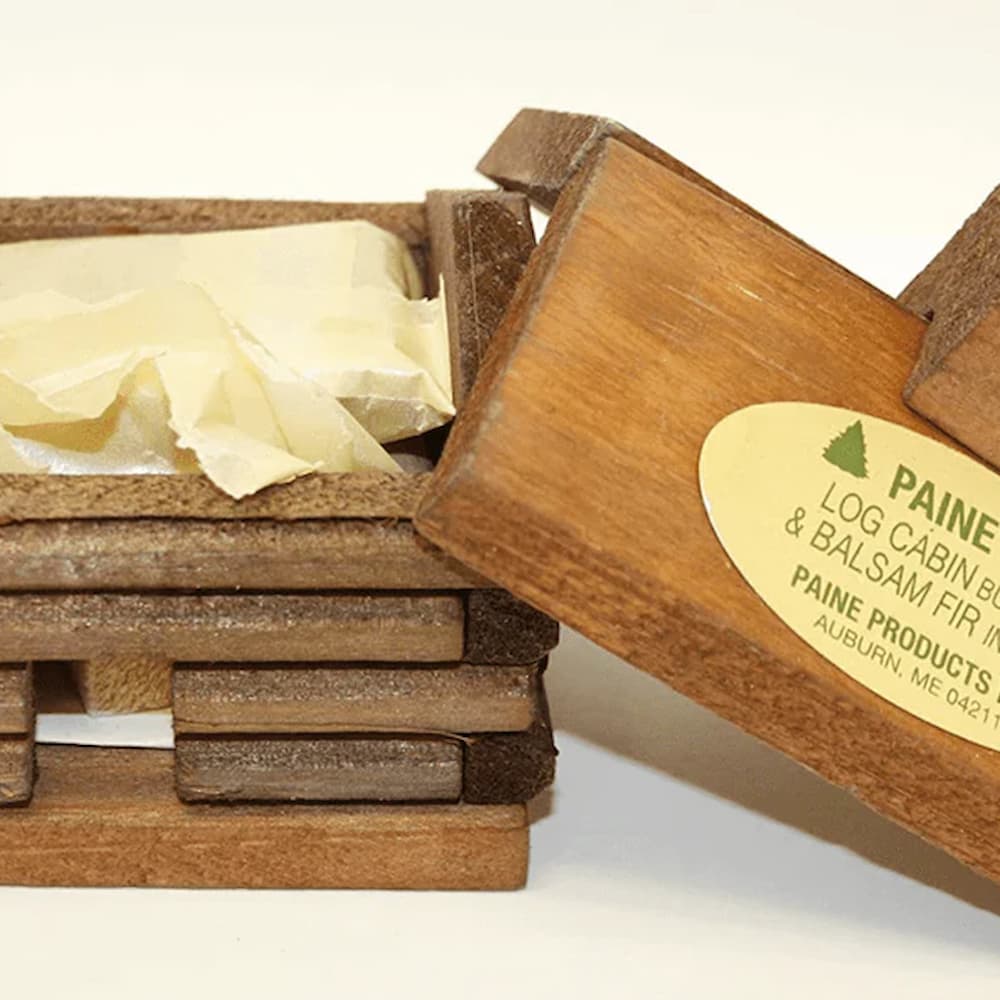 Paines Balsam Fir Log Cabin Incense Burner Inside