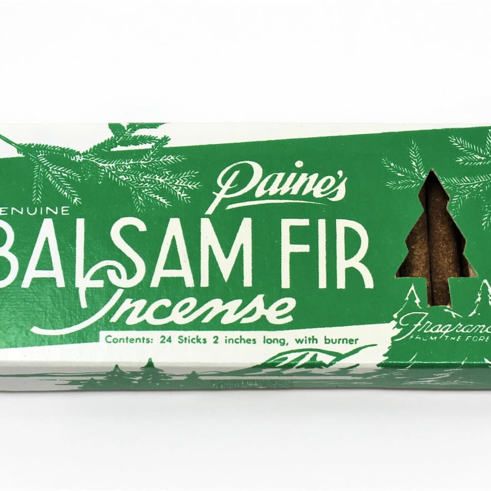 Paines Genuine Balsam Fir Incense 24 Sticks Packaging