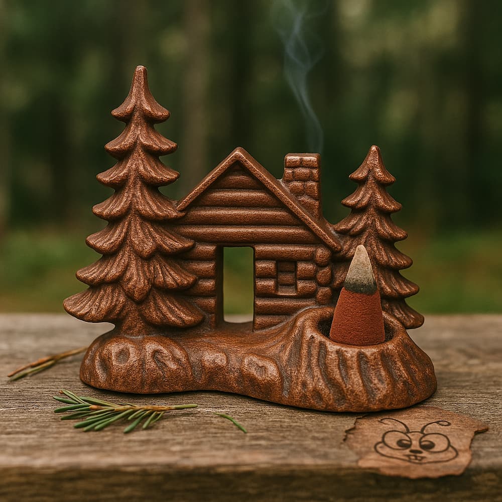 Paines Log Cabin Balsam Fir Incense Holder