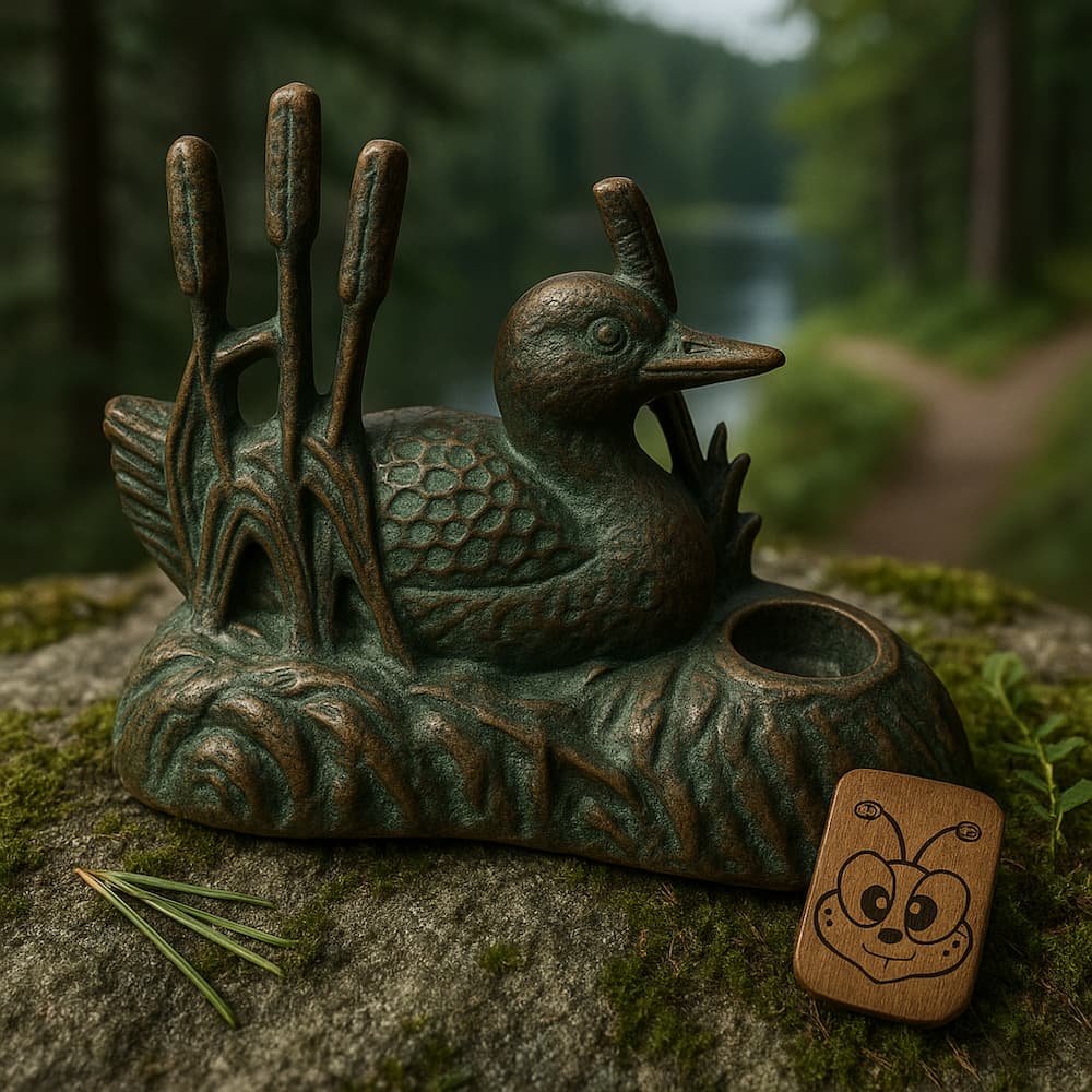 Paines Loon Brass Balsam Fir Incense  Burner